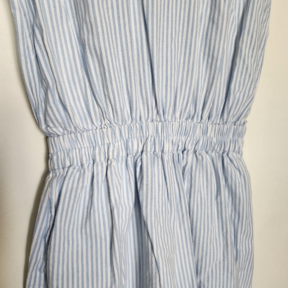 Vintage beaded blue striped romper shorts - Picture 9 of 15